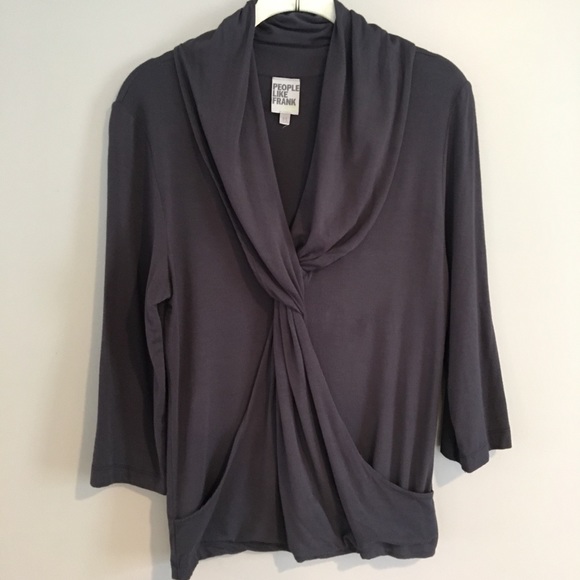 People Like Frank Tops - People Like Frank dark grey top